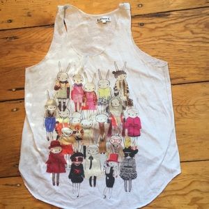 L.A. Soul 100% Polyester White Tank Top